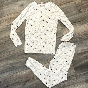 Eberjey Kids Unisex Long PJ moon long sleeve pajamas set size 10